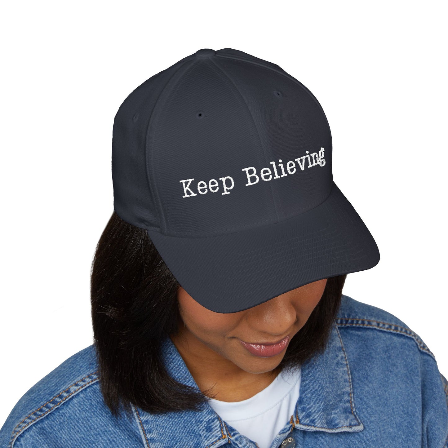 Keep Believing Embroidered Cap | Motivational Adjustable Hat | Gifts for Him & Her | Trendy Fashion Accessory | Everyday Wear
