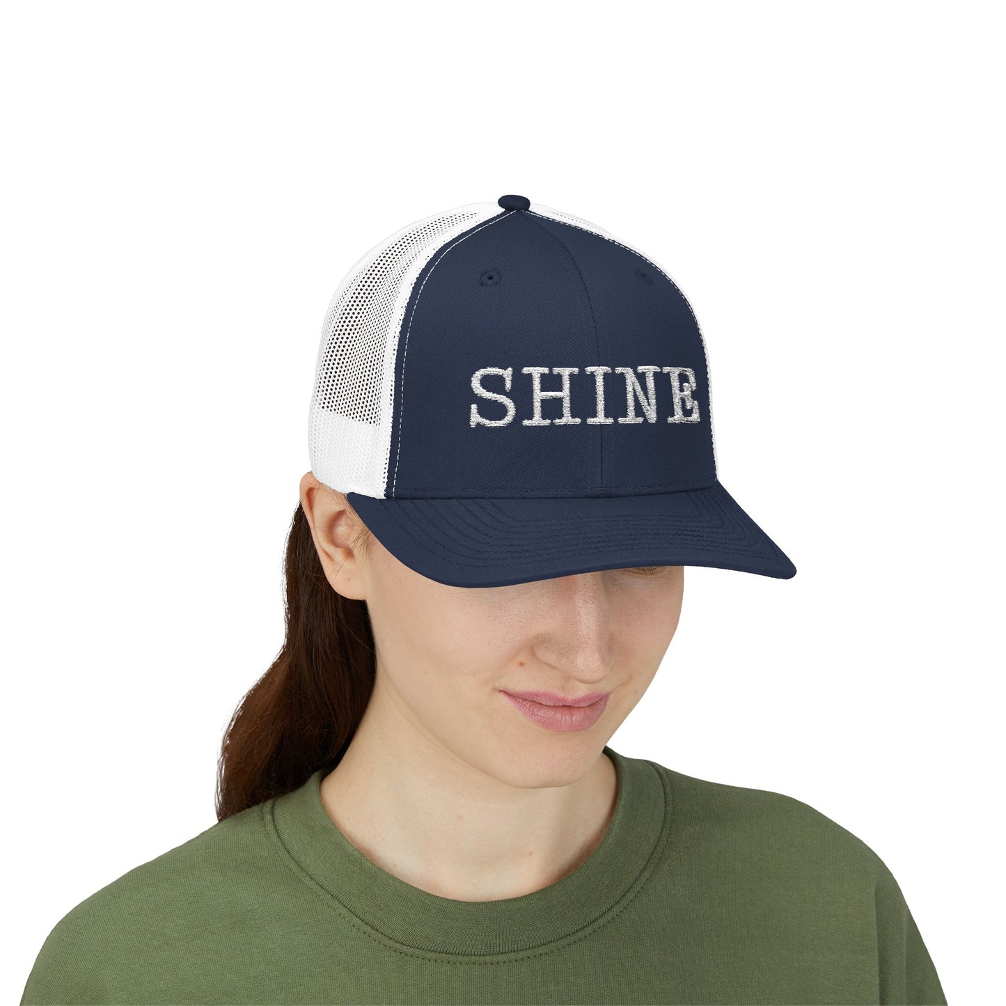 Shine Snapback Trucker Cap, Adjustable Hat, Motivational Gift, Summer Essential, Outdoor Accessory, Trendy Headwear