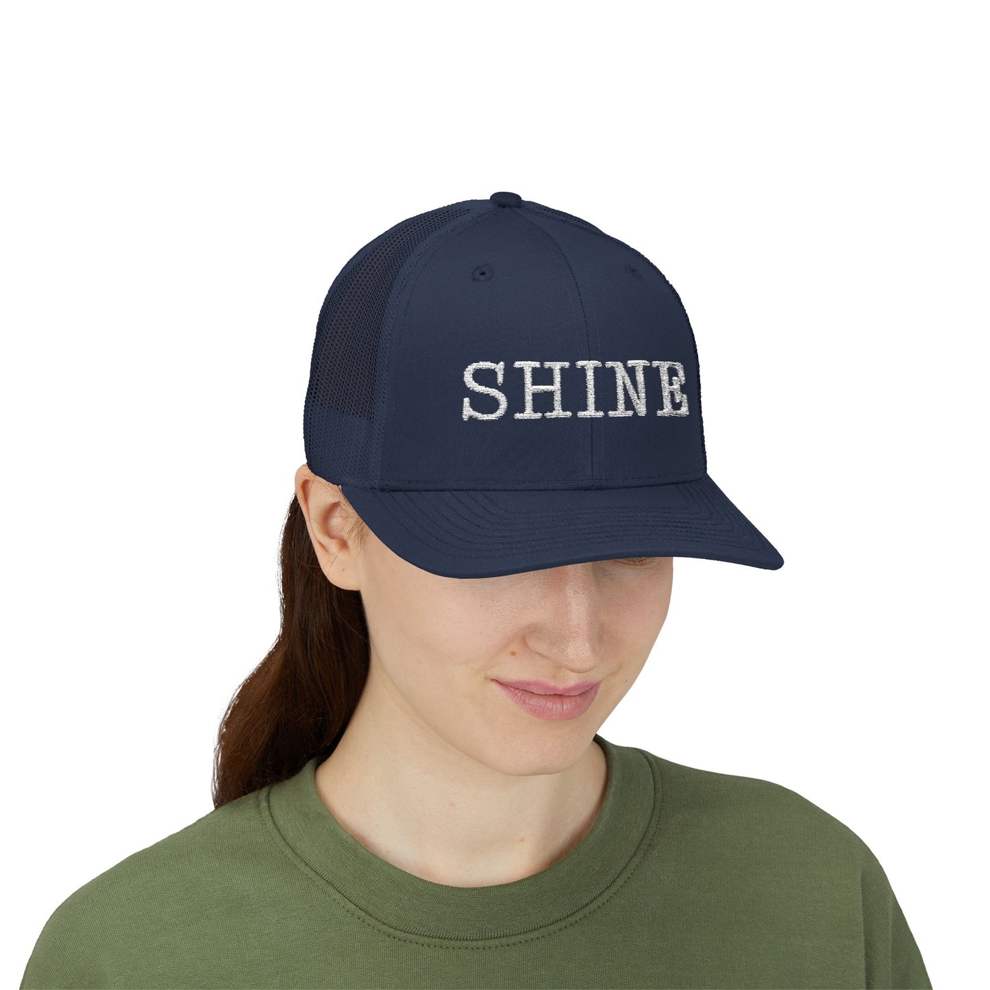 Shine Snapback Trucker Cap, Adjustable Hat, Motivational Gift, Summer Essential, Outdoor Accessory, Trendy Headwear