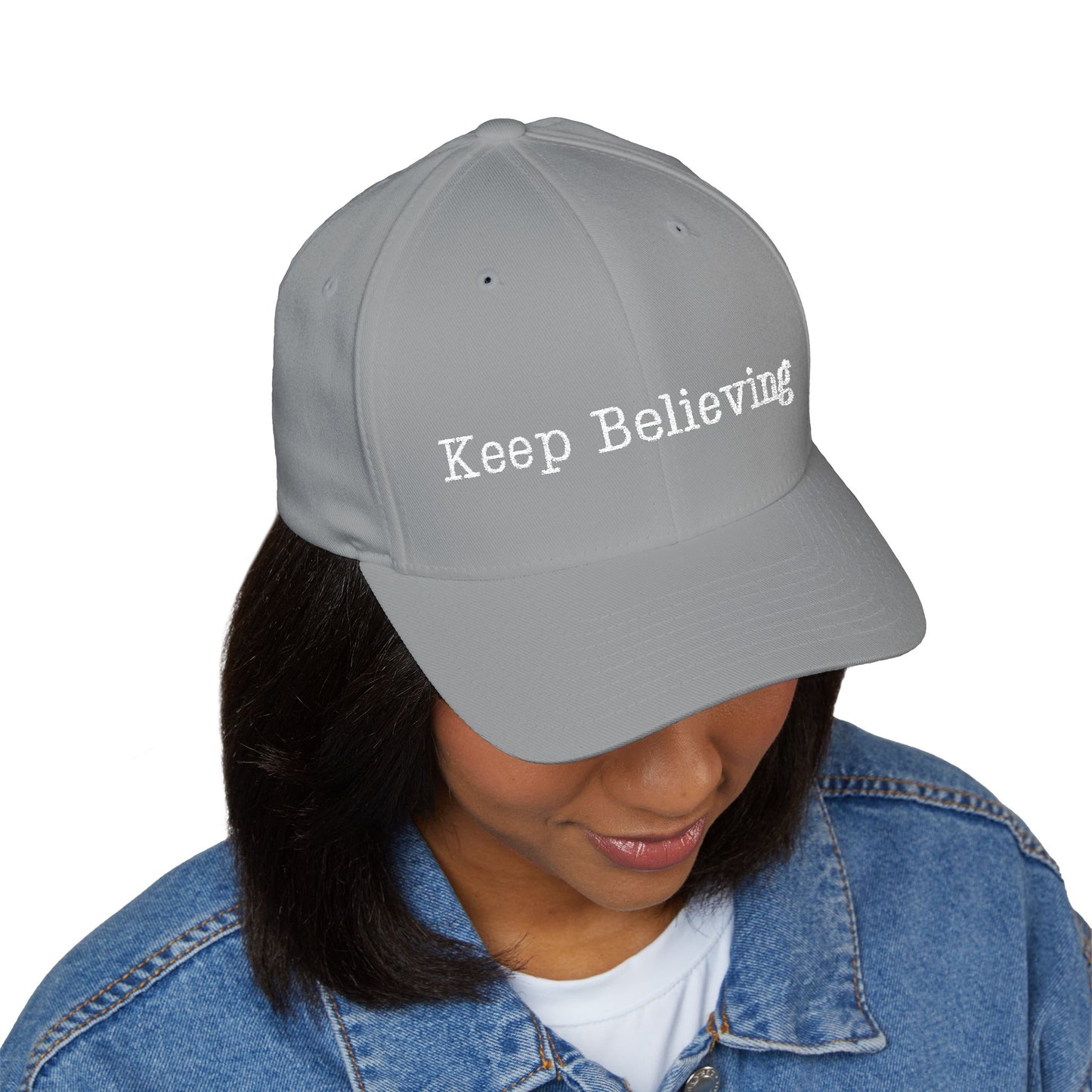 Keep Believing Embroidered Cap | Motivational Adjustable Hat | Gifts for Him & Her | Trendy Fashion Accessory | Everyday Wear