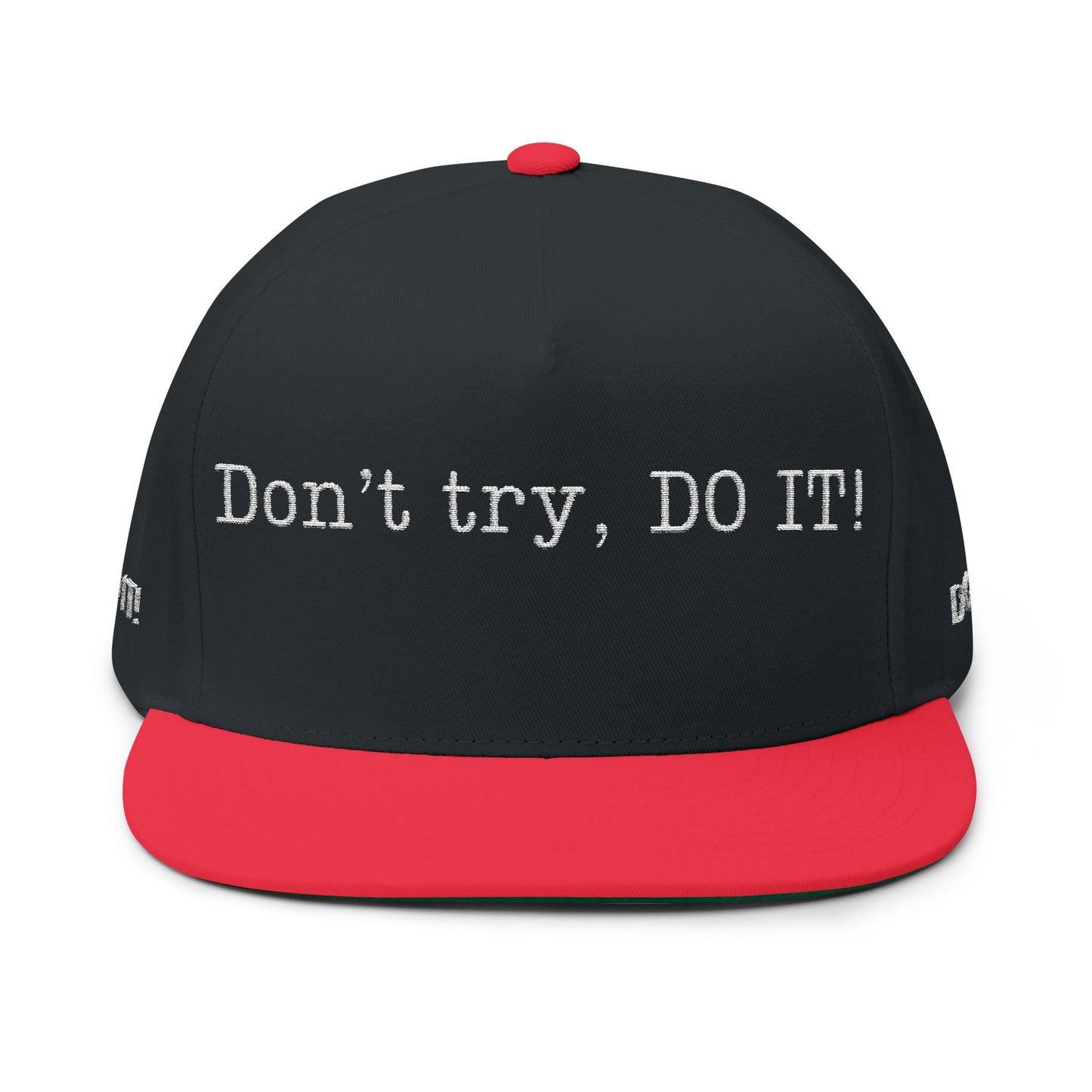 Inspirational Flat Bill Cap - Motivational Hat for Daily Goals, Unisex Cap for Gifting, Adjustable Snapback