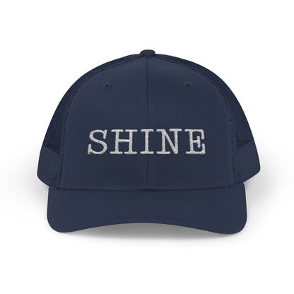 Shine Snapback Trucker Cap, Adjustable Hat, Motivational Gift, Summer Essential, Outdoor Accessory, Trendy Headwear