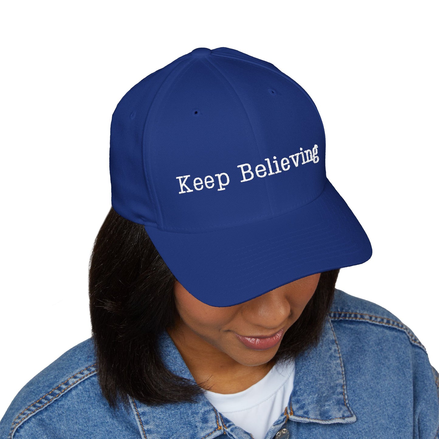 Keep Believing Embroidered Cap | Motivational Adjustable Hat | Gifts for Him & Her | Trendy Fashion Accessory | Everyday Wear
