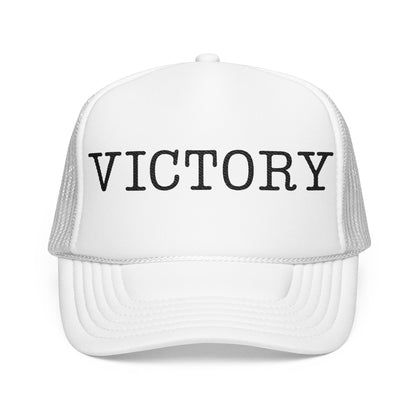 Victory Foam Trucker Hat, Embroidered Cap, Unisex Hat, Outdoor Accessories, Gift for Sports Lovers, Casual Style Hat