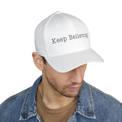 Inspirational Embroidered Cap, Keep Believing Hat, Motivational Baseball Cap, Gift for Dreamers, Unisex Adjustable Cap