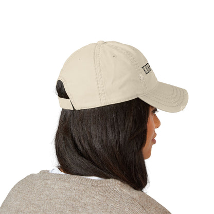 Distressed Dad Hat - Keep Going | Casual Cap, Motivational Hat, Embroidered Dad Cap, Gift for Him, Everyday Wear Cap
