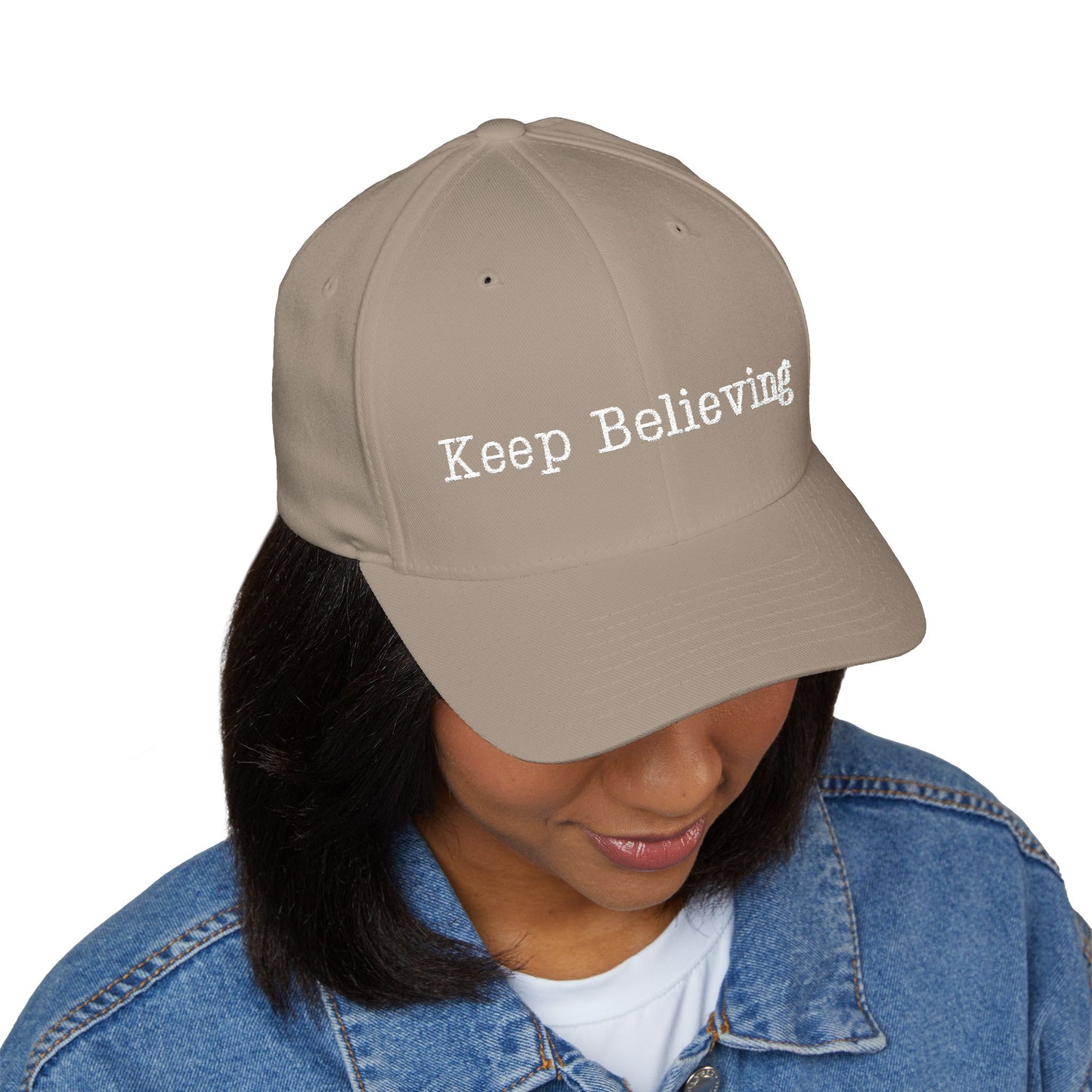 Keep Believing Embroidered Cap | Motivational Adjustable Hat | Gifts for Him & Her | Trendy Fashion Accessory | Everyday Wear