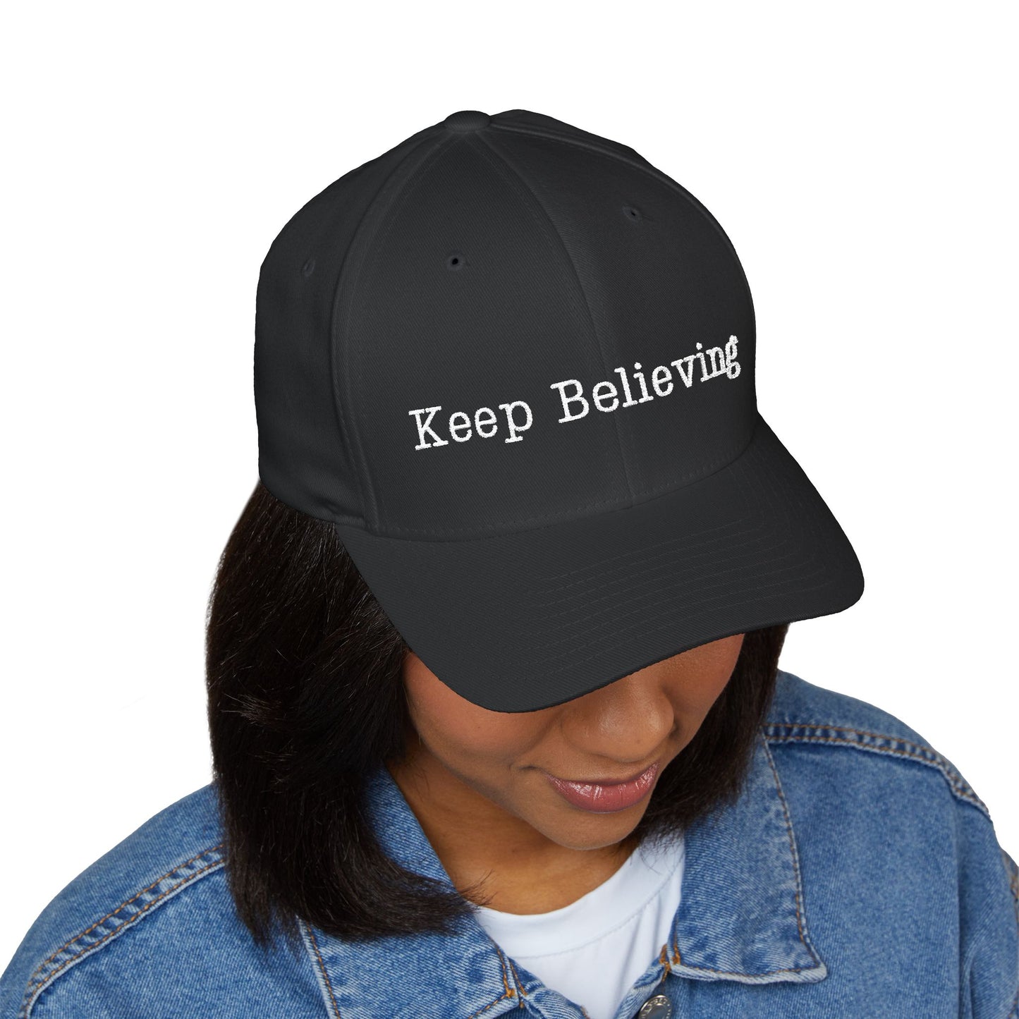 Keep Believing Embroidered Cap | Motivational Adjustable Hat | Gifts for Him & Her | Trendy Fashion Accessory | Everyday Wear
