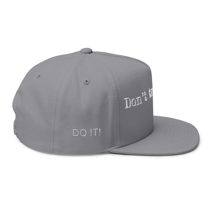 Inspirational Flat Bill Cap - Motivational Hat for Daily Goals, Unisex Cap for Gifting, Adjustable Snapback