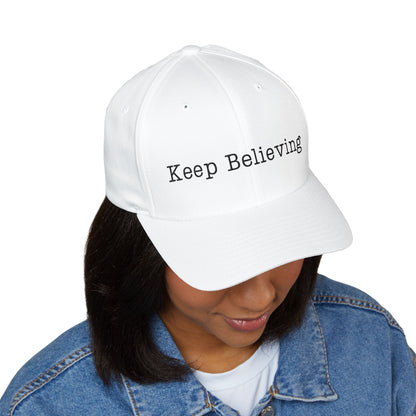 Inspirational Embroidered Cap, Keep Believing Hat, Motivational Baseball Cap, Gift for Dreamers, Unisex Adjustable Cap