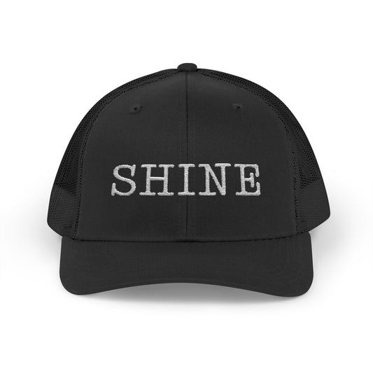 Shine Snapback Trucker Cap, Adjustable Hat, Motivational Gift, Summer Essential, Outdoor Accessory, Trendy Headwear