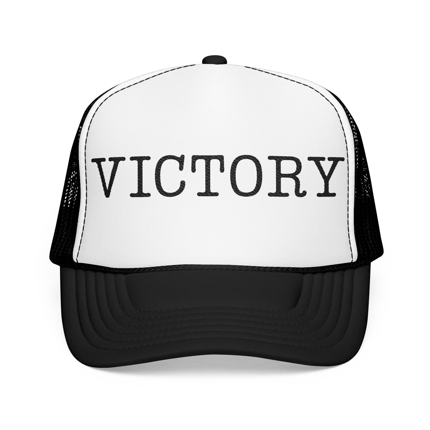 Victory Foam Trucker Hat, Embroidered Cap, Unisex Hat, Outdoor Accessories, Gift for Sports Lovers, Casual Style Hat